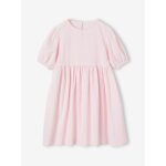 Robe en seersucker fille lilas