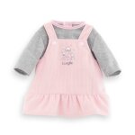 Robe et t - shirt bords de loire pour poupon 36 cm multicolore