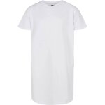 Robe t - shirt en coton peigné de qualité supérieure bio blanc Robe t - shirt en coton peigné de qualité supérieure bio blanc