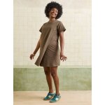 Robe t - shirt grossesse et allaitement en coton bio * kaki