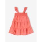 Robe  smocks bb 3 volants rose