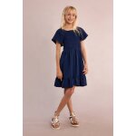 Robe smock�e navy blue