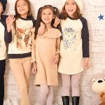 Robe sweat coton et imprim chouette the owl beige noir