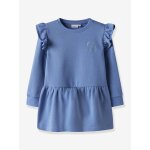Robe sweat fille name it avec paillettes bleu moyen