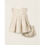 Robe avec texture or