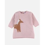 Robe en tricot cheval rose Robe en tricot cheval rose