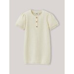 Robe tricot en coton ecru