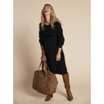 Robe en tricot grossesse et allaitement envie de fraise noir