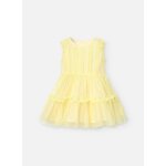 Robe en tulle sans manches jaune
