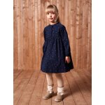 Robe en velours imprimées fille marine Robe en velours imprimées fille marine