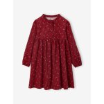 Robe en velours imprimes fille tomette