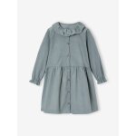 Robe en velours milleraies fille vert sauge Robe en velours milleraies fille vert sauge