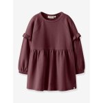Robe � volants fille lil' atelier aubergine