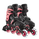 Rollers go skates taille m - l du 34 au 37 noir - rose
