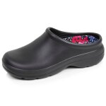 Sabots pour le jardinage, confortables, souples, r�sistants et l�gers noir fleuri