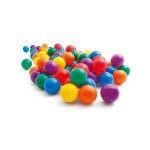 Sac de 100 balles fun 80 mm pour aires de jeux gonflables multicolore