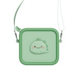 Sac pour appareil photo en silicone dino green multicolore