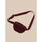 Sac banane en sherpa fille bordeaux