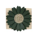 Sac bandouli�re flora marguerite kaki & beige