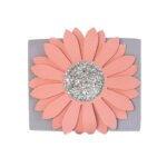 Sac bandouli�re flora marguerite rose & gris