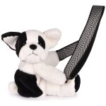 Sac bandoulire peluche noir