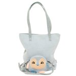 Sac bandouli�re pingouin en coton doux blue