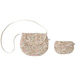 Sac bandouli�re avec porte - monnaie liberty beige, rose th�, marron