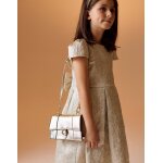 Sac bandoulière avec strass or Sac bandoulière avec strass or