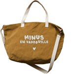 Sac cabas xl velours caramel