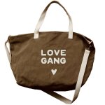 Sac cabas xl velours marron