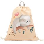 Sac � cordon enfant imperm�able pour �cole piscine et sport beige