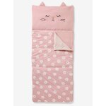 Sac de couchage fleurs chat rose imprim�