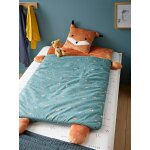 Sac de couchage renard vert gris� imprim�