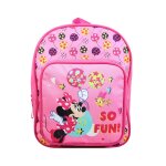 Sac  dos 31 cm avec poche maternelle disney minnie fun rose