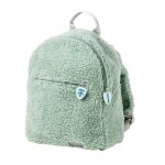 Sac  dos bouclette teddy vert