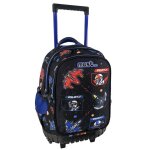 Sac � dos chariot � roulettes space battle 3 compartiments zipp�s 45 cm noir / bleu / marine / bleu