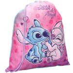 Sac � dos en cordon stitch hello cutie stitch & angel blanc / rose / clair / gris