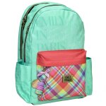 Sac � dos emily in paris cmp polyester imprim� avec charms blanc / bleu / bleu