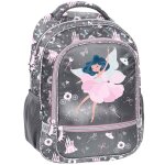 Sac � dos enfant fille ballerine f�e 38 cm gris / rose / clair