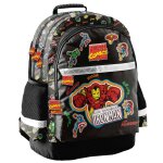 Sac � dos enfant gar�on avengers en tissu synth�tique imprim� marvel noir / multicolore