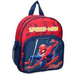 Sac � dos enfant spider - man web warriors 30 cm 2 poches zipp�es noir / bleu / marine / bleu