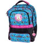 Sac � dos enfant teo jasmin jasmine cat 42 cm � 2 compartiments zipp�s bleu