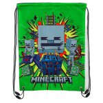 Sac � dos � ficelles minecraft skeleton minecraft 42 x 31 cm vert
