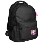 Sac � dos fille 2 compartiments barbie born to play 41 cm noir / rose