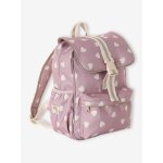 Sac  dos fille coeurs mauve