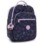 Sac � dos fille kipling seoul college extra unicorn star 44 cm - avec compartiment ordinateur bleu / ...