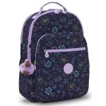 Sac � dos fille kipling seoul lap unicorn star avec poche pour ordinateur 44 cm bleu / violet