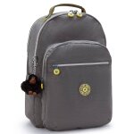 Sac � dos gar�on kipling seoul lap back to grey 44 cm - avec poche pour ordinateur gris
