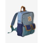 Sac � dos gar�on maternelle vert / bleu ciel / ocre