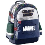 Sac � dos gar�on solaire marvel comics group � 2 compartiments 41 cm bleu / vert / gris
